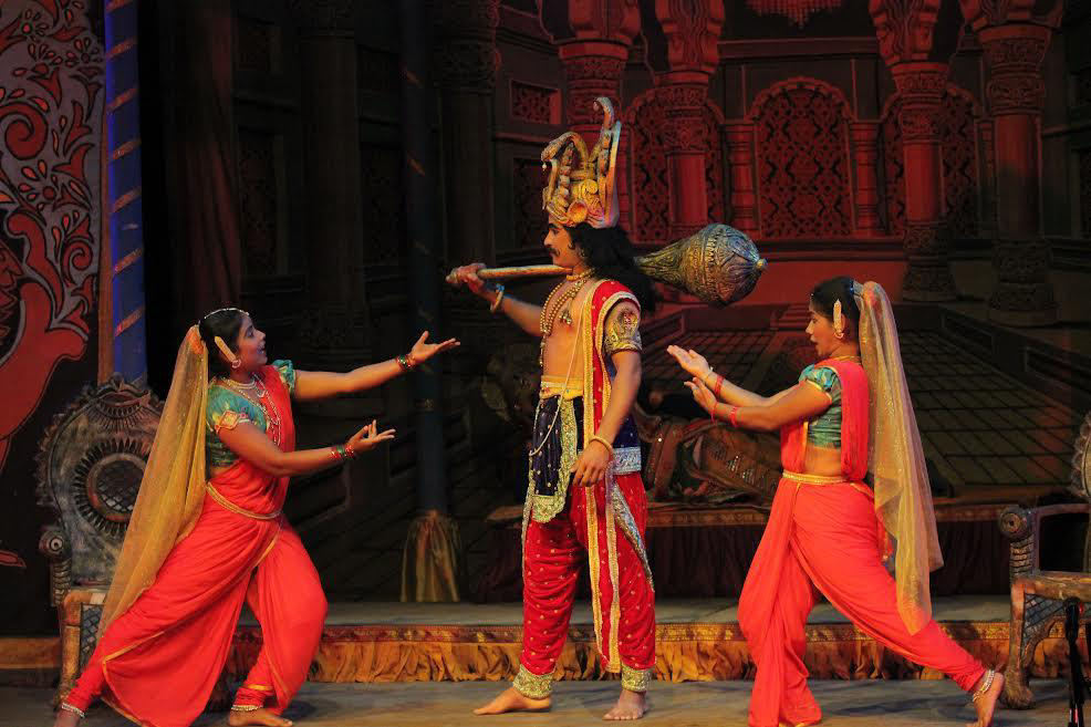 A scene from Kurukshethra, directed by Dr. M. Ganesha
