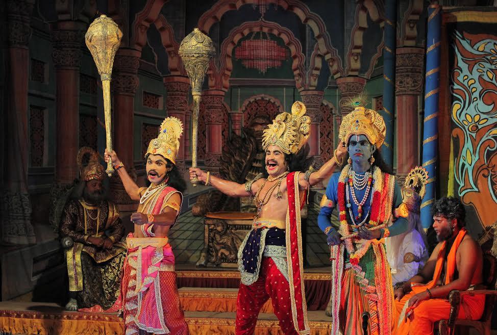 A scene from Kurukshethra, directed by Dr. M. Ganesha
