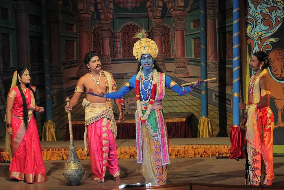 A scene from Kurukshethra, directed by Dr. M. Ganesha