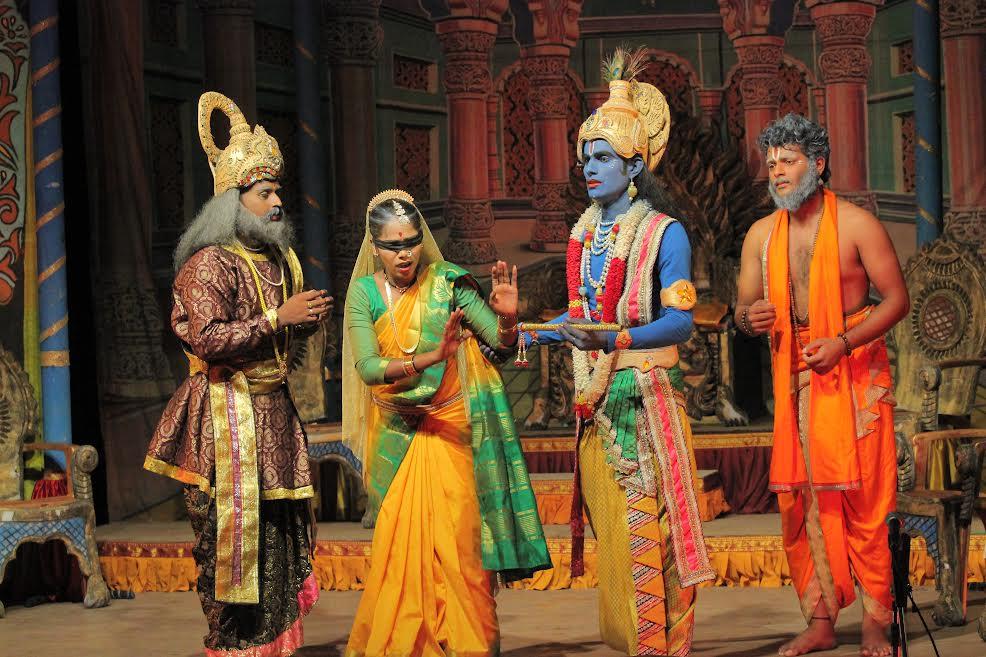A scene from Kurukshethra, directed by Dr. M. Ganesha